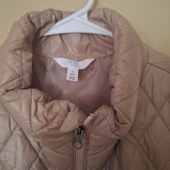 Time and Tru Women's Diamond Core Vest Sizes L Color Beige - Picture 3 of 6